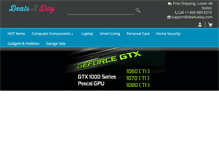 Tablet Screenshot of dealsaday.com